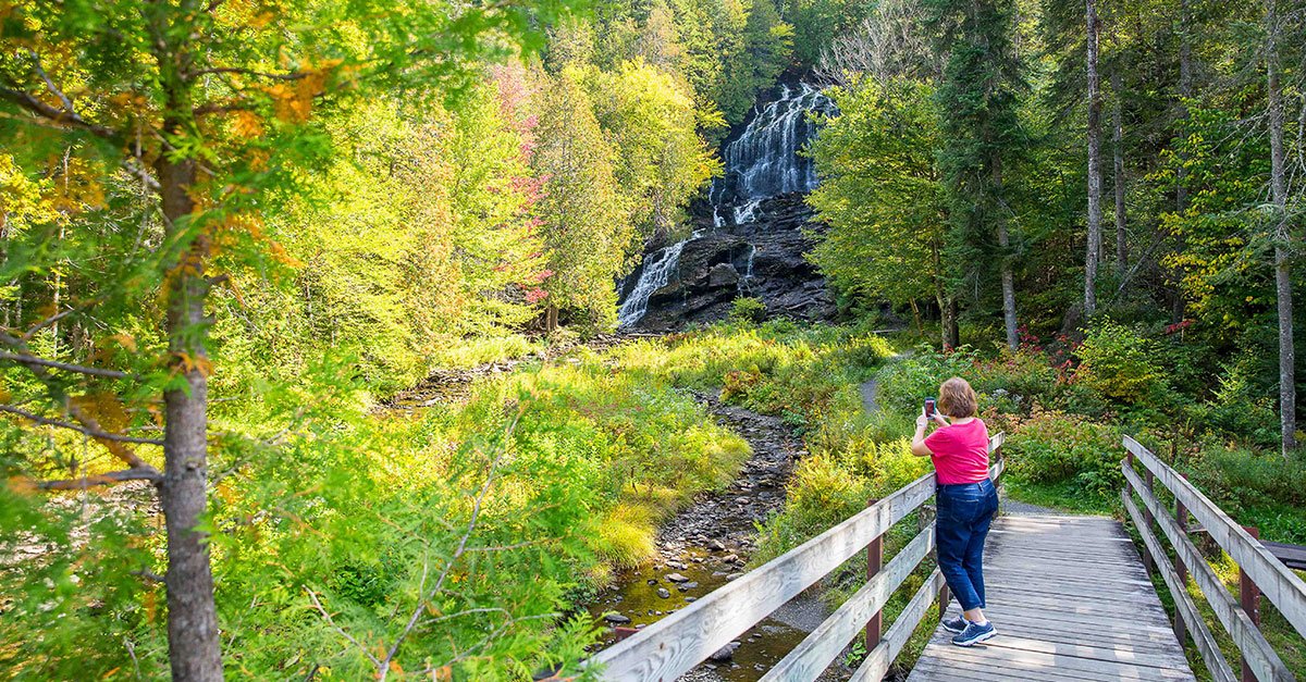 Beaver Brook Falls Wayside in Colebrook, NH