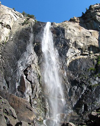 Bridalveil Fall in Yosemite Valley, CA