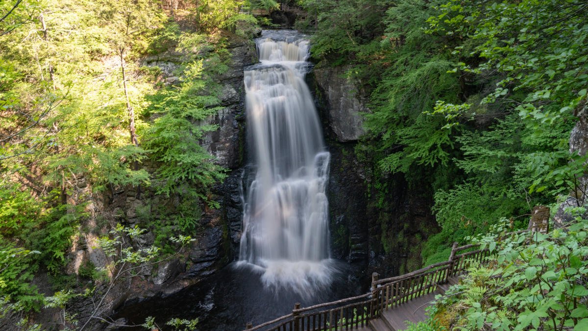 Bushkill Falls (Main Falls) in Bushkill, PA